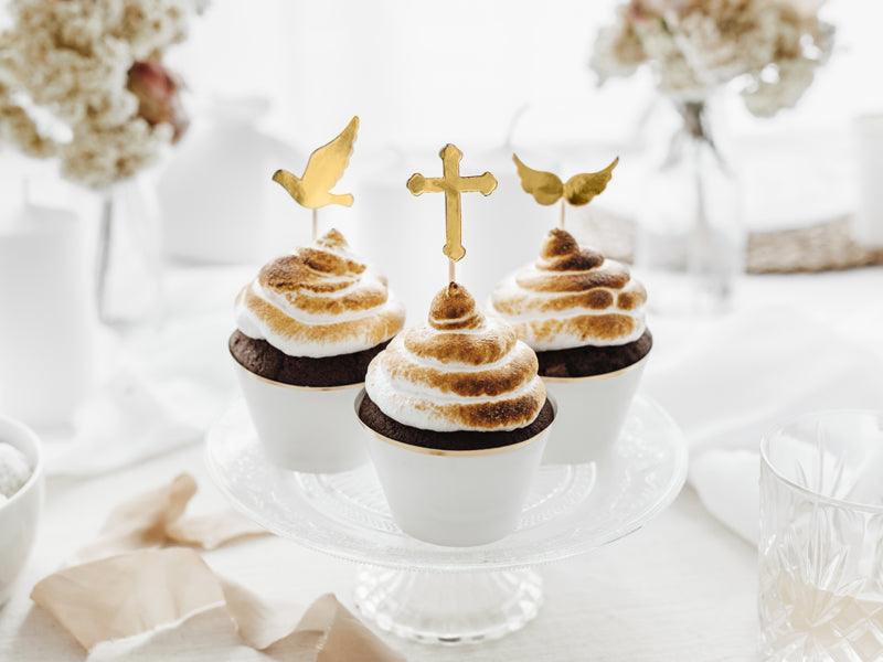 Muffin-Dekorationen für die Erstkommunion, 8,5-11cm (1 VPE / 6 Stk.) - FeierGlanz