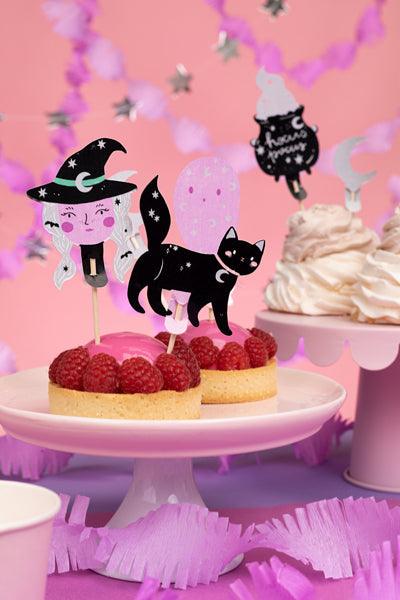 Dekorationen für Muffins Halloween, 14 cm, Mix (1 VPE / 6 Stk.) - FeierGlanz