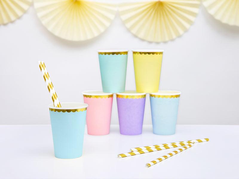 Becher, hellblau, 220ml (1 VPE / 6 Stk.) - FeierGlanz