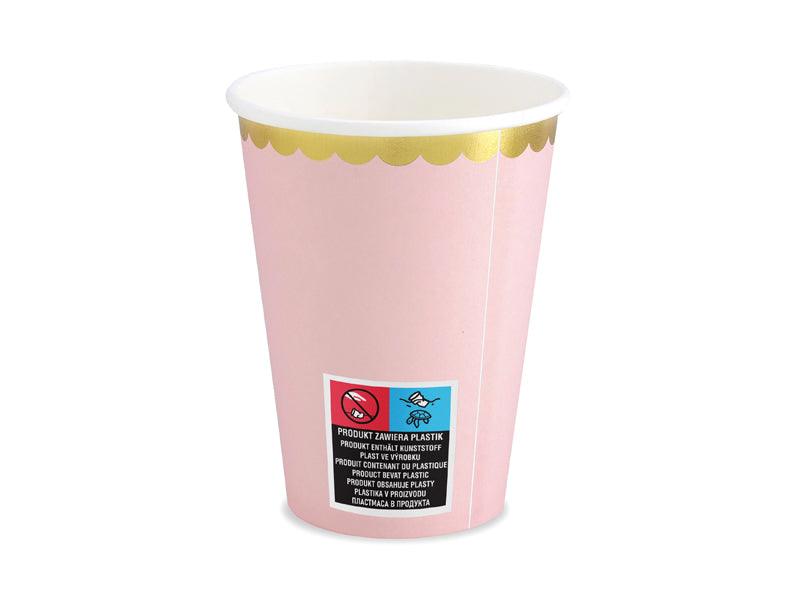 Becher, hellrosa, 220ml (1 VPE / 6 Stk.) - FeierGlanz