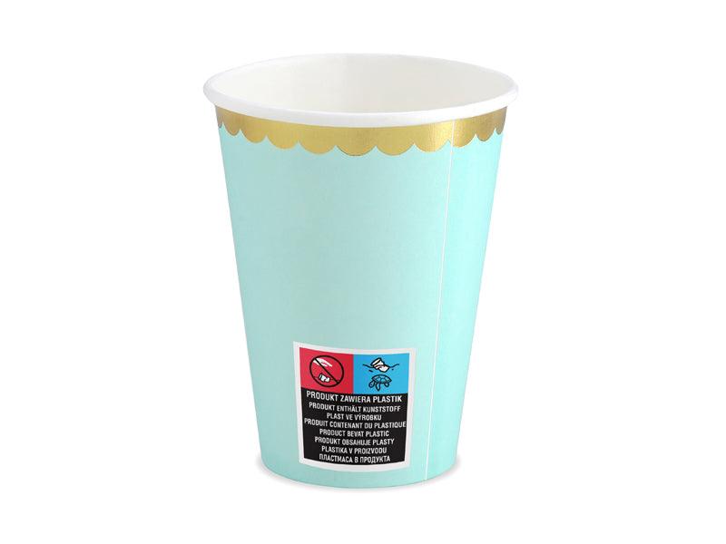 Becher, mint, 220ml (1 VPE / 6 Stk.) - FeierGlanz