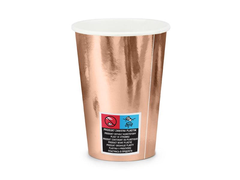 Becher She said yes!, roségold, 220ml (1 VPE / 6 Stk.) - FeierGlanz
