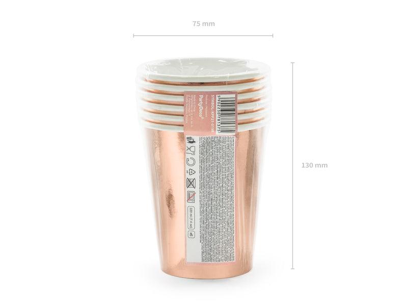 Becher She said yes!, roségold, 220ml (1 VPE / 6 Stk.) - FeierGlanz