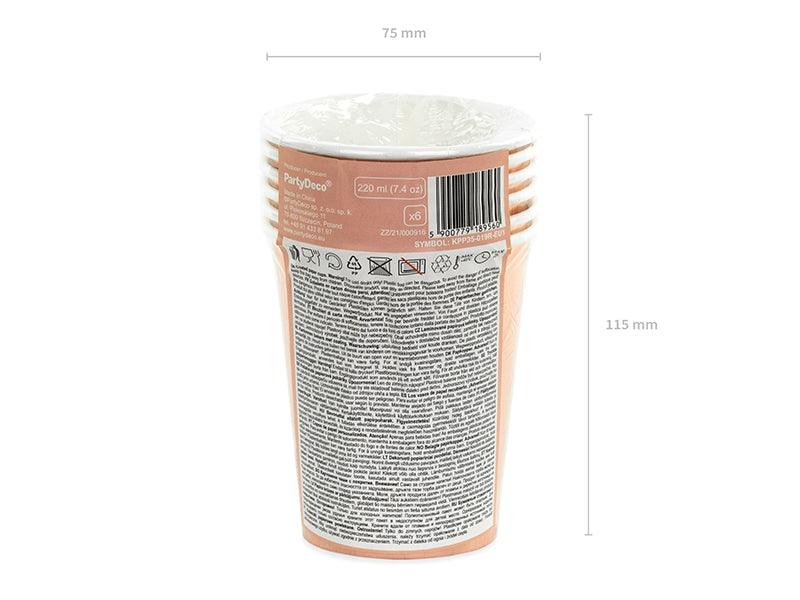 Becher, roségold, 220ml (1 VPE / 6 Stk.) - FeierGlanz