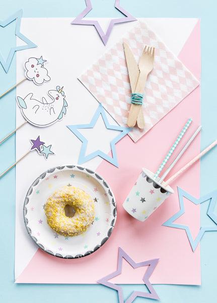 Caketopper Einhorn, 13-23,5cm (1 VPE / 5 Stk.) - FeierGlanz