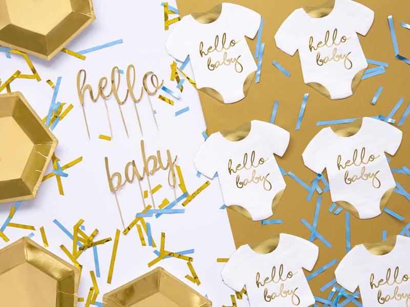 Caketopper Alphabet, gold, 9,5-12cm (1 VPE / 53 Stk.) - FeierGlanz