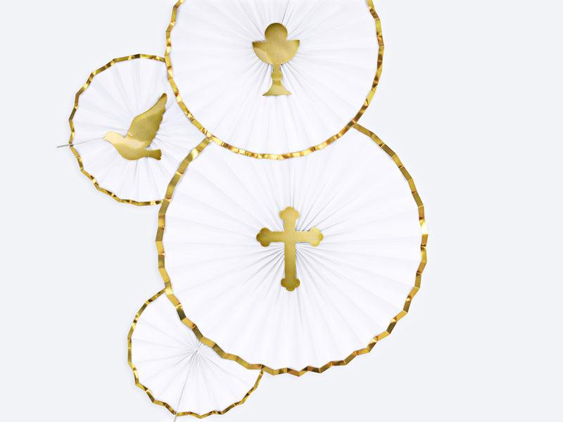 Caketopper Erstkommunion, gold, 31,5cm (1 VPE / 6 Stk.) - FeierGlanz