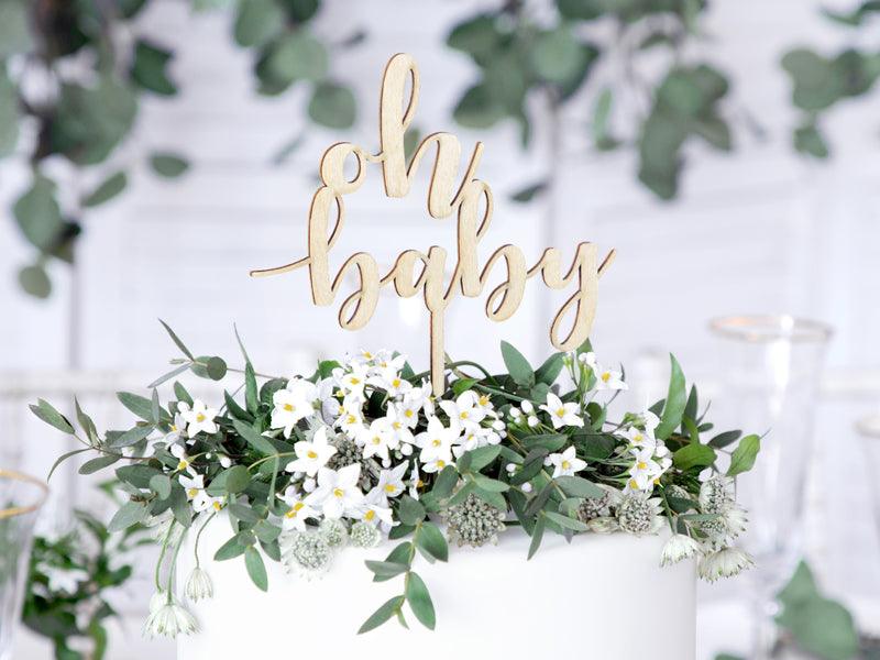 Caketopper Oh Baby, 17cm - FeierGlanz