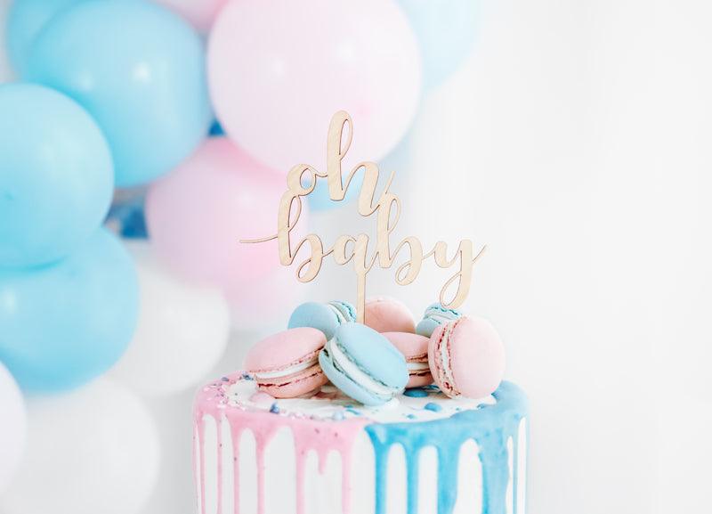 Caketopper Oh Baby, 17cm - FeierGlanz