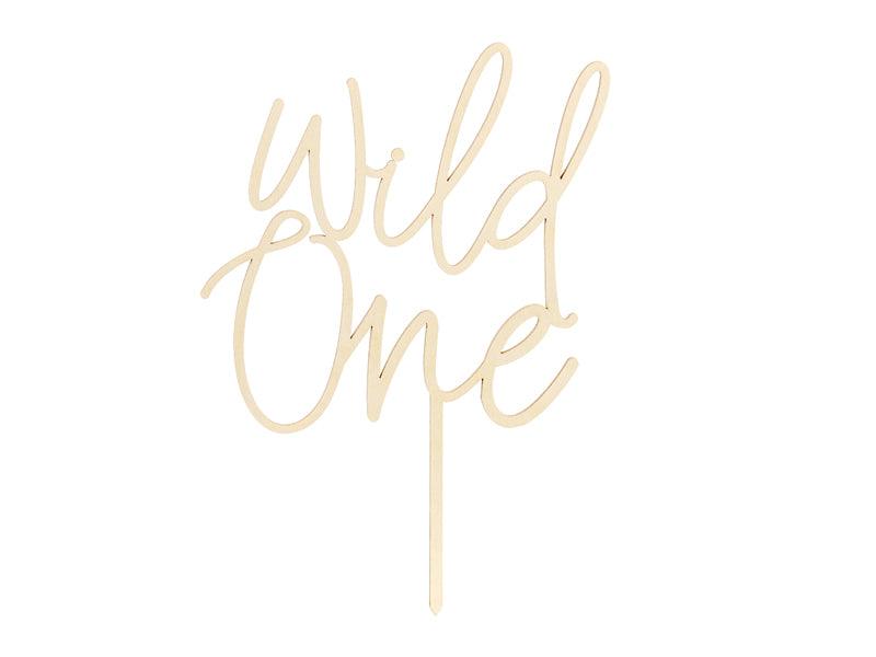 Caketopper aus Holz Wild One, 22cm - FeierGlanz