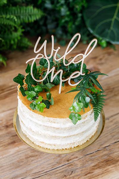 Caketopper aus Holz Wild One, 22cm - FeierGlanz