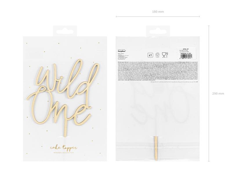 Caketopper aus Holz Wild One, 22cm - FeierGlanz