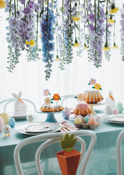 Caketopper Blumen, Mix, 13 cm (1 VPE / 8 Stk.) - FeierGlanz