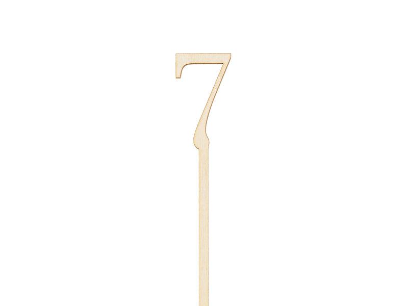 Tischnummern aus Holz, 25 cm (1 VPE / 10 Stk.) - FeierGlanz