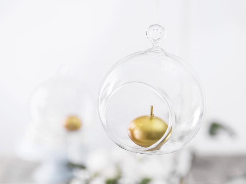 Glaskugeln - Kerzenständer, 10cm (1 VPE / 4 Stk.) - FeierGlanz