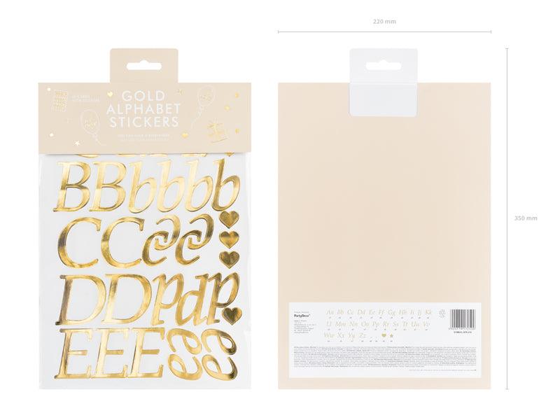 Buchstabenaufkleber, gold - FeierGlanz