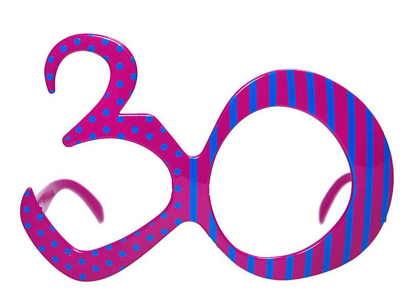 Brille 30, fuchsia - FeierGlanz