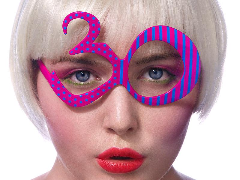Brille 30, fuchsia - FeierGlanz