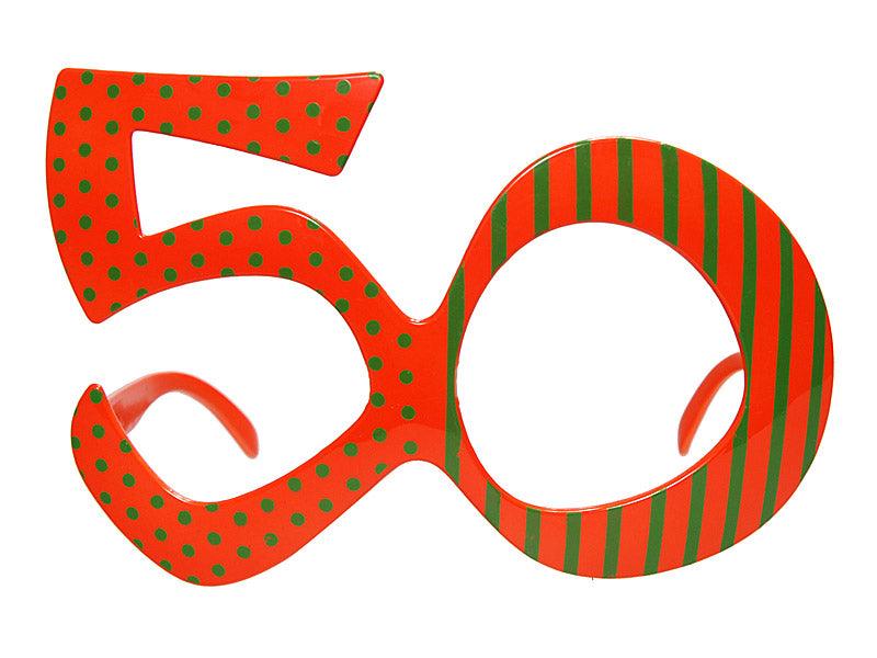 Brille 50, orange - FeierGlanz