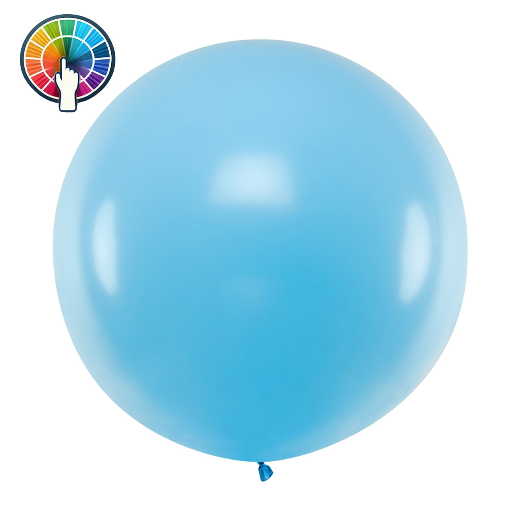 Runder Ballon 1m, Pastel - FeierGlanz