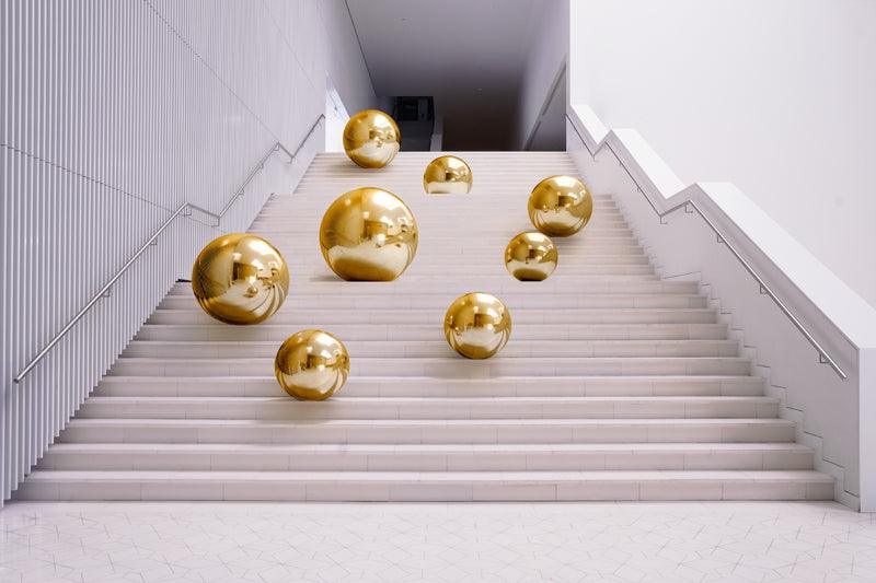 Aufblasbarer Spiegelball, gold, ca. 120 cm - FeierGlanz