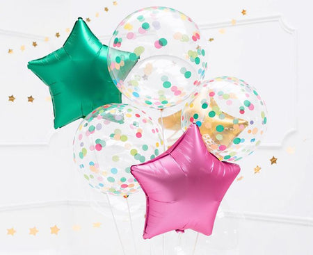 Ballon gepunktete Kugel, 40cm, Mix - FeierGlanz