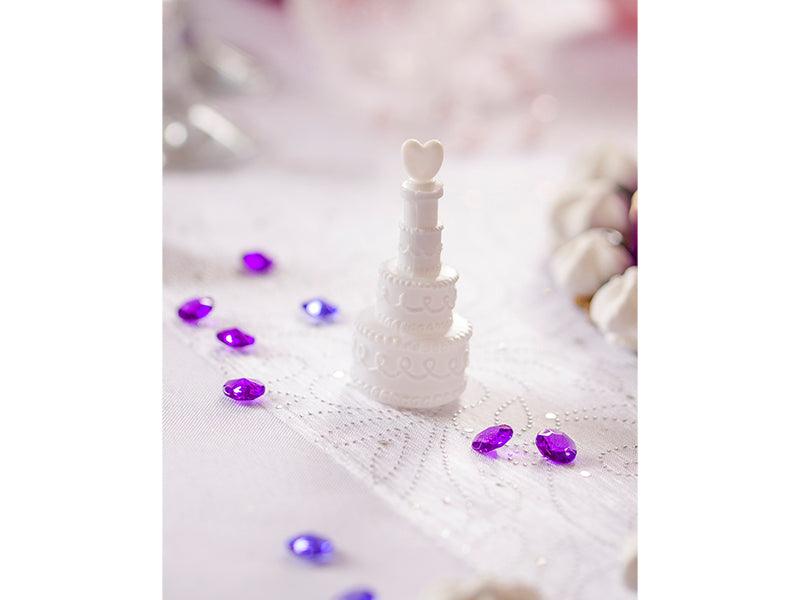 Organza mit Aufdruck, weiß, 0,48 x 9m - FeierGlanz