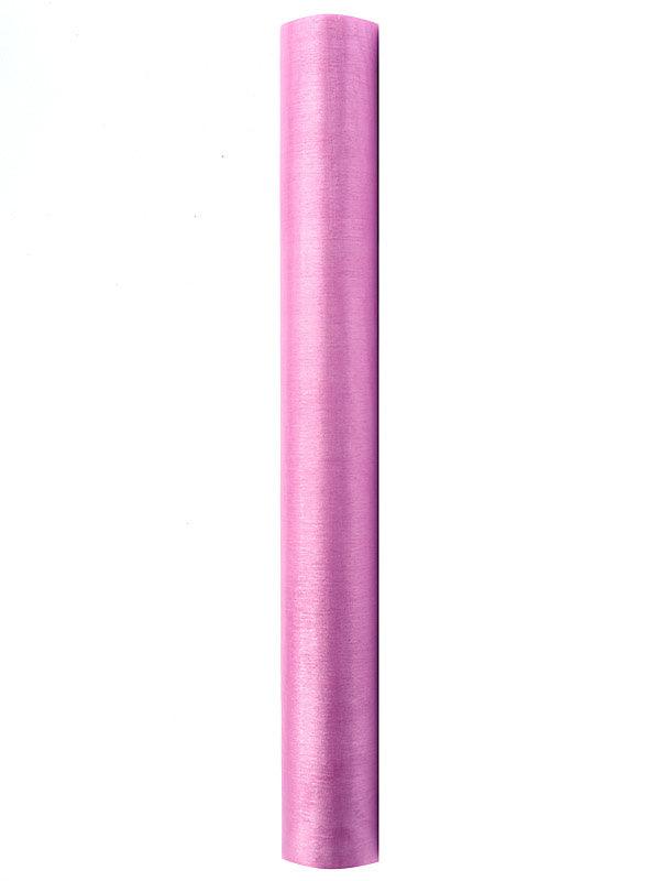 Organza Glatt, rosa, 0,36 x 9m (1 Stk. / 9 lfm) - FeierGlanz