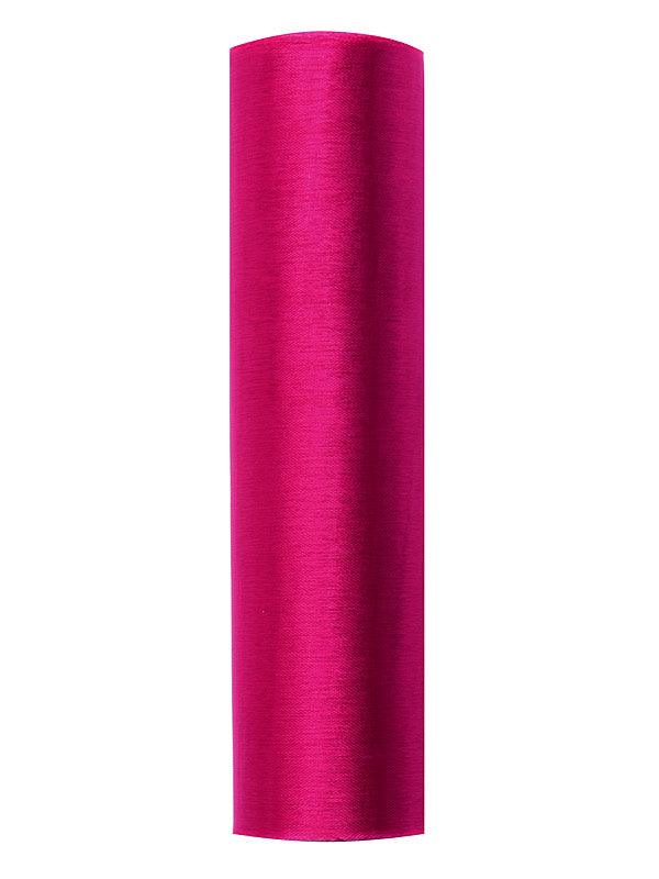 Organza Glatt, dunkelrosa, 0,16 x 9m (1 Stk. / 9 lfm) - FeierGlanz