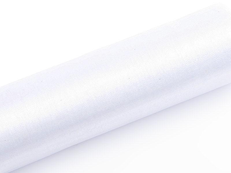 Organza Glatt, weiß, 0,16 x 9m (1 Stk. / 9 lfm) - FeierGlanz