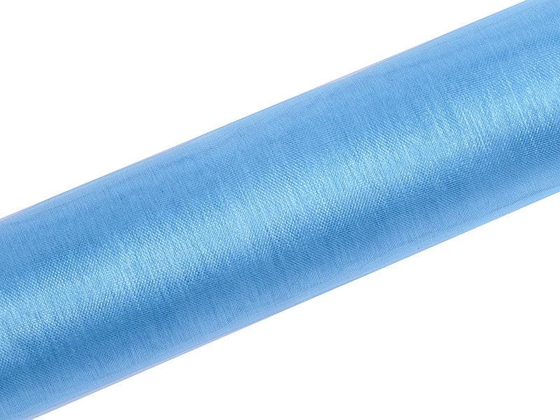 Organza Glatt, hellblau, 0,16 x 9m (1 Stk. / 9 lfm) - FeierGlanz