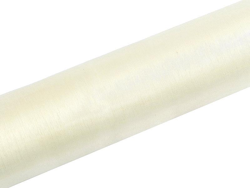 Organza Glatt, creme, 0,16 x 9m (1 Stk. / 9 lfm) - FeierGlanz