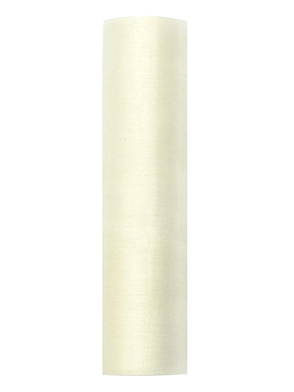 Organza Glatt, creme, 0,16 x 9m (1 Stk. / 9 lfm) - FeierGlanz