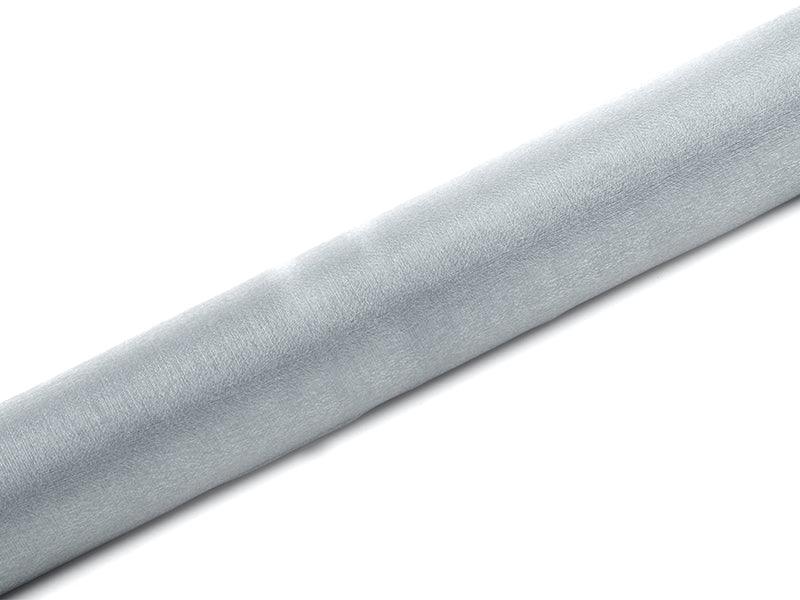 Organza Snow, silber, 0,36 x 9m (1 Stk. / 9 lfm) - FeierGlanz