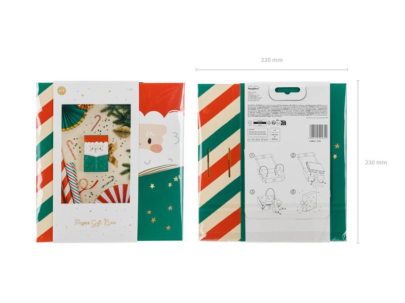 Weihnachtsmann-Geschenkbox, 6x22,5x15 cm, mix - FeierGlanz