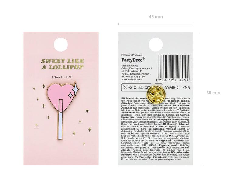 Anstecker Lollipop, 2x3,5cm - FeierGlanz