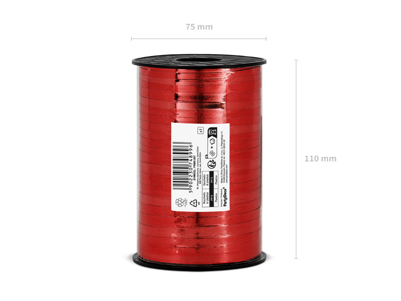 Kunststoffband, 5 mm x 225 m – metallisch, Farbauswahl - FeierGlanz