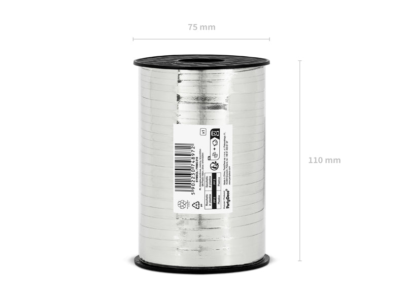 Kunststoffband, 5 mm x 225 m – metallisch, Farbauswahl - FeierGlanz