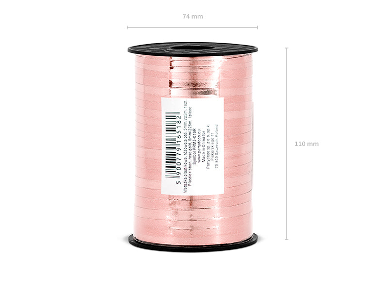 Kunststoffband, 5 mm x 225 m – metallisch, Farbauswahl - FeierGlanz