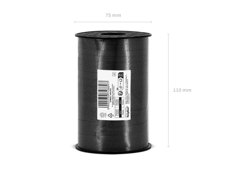 Kunststoffband, schwarz, 5mm/225m - FeierGlanz