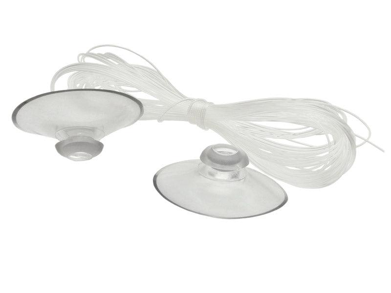 Saugnäpfe mit Nylonschnur, 4cm (1 VPE / 6 Stk.) - FeierGlanz