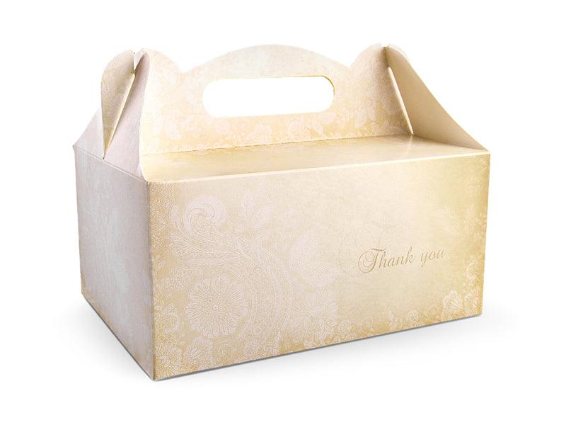 Dekorative Hochzeitskuchen-Boxen (1 VPE / 10 Stk.) - FeierGlanz