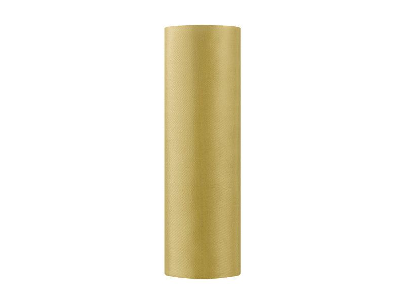 Satin glatt, gold, 0,16 x 9m (1 Stk. / 9 lfm) - FeierGlanz