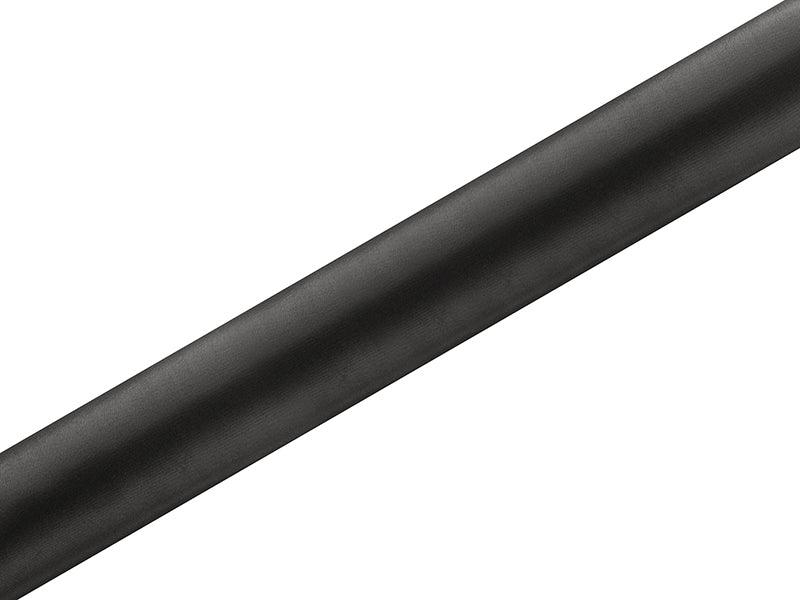 Satin glatt, schwarz, 0,36 x 9m (1 Stk. / 9 lfm) - FeierGlanz