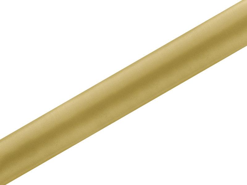 Satin glatt, gold, 0,36 x 9m (1 Stk. / 9 lfm) - FeierGlanz