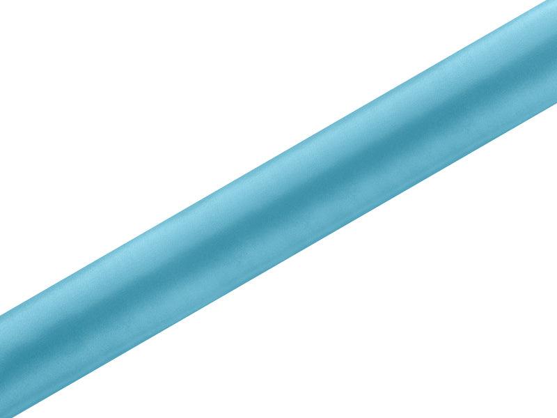 Satin glatt, türkis, 0,36 x 9m (1 Stk. / 9 lfm) - FeierGlanz
