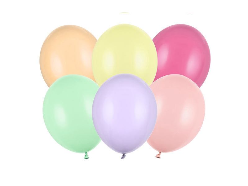 Strong Ballons 23cm, 50 Stk., Pastel - FeierGlanz