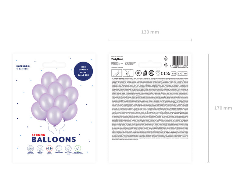 Strong Ballons 27cm, Metallic (1 VPE / 10 Stk.) - FeierGlanz