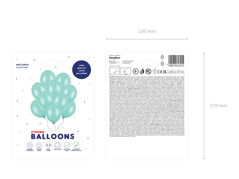 Strong Ballons 27cm, Metallic (1 VPE / 10 Stk.) - FeierGlanz