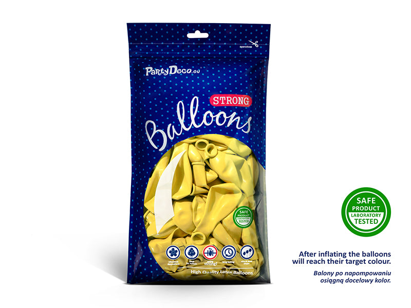 Strong Ballons 27cm Pastell (1 VPE / 50 Stk.) - FeierGlanz